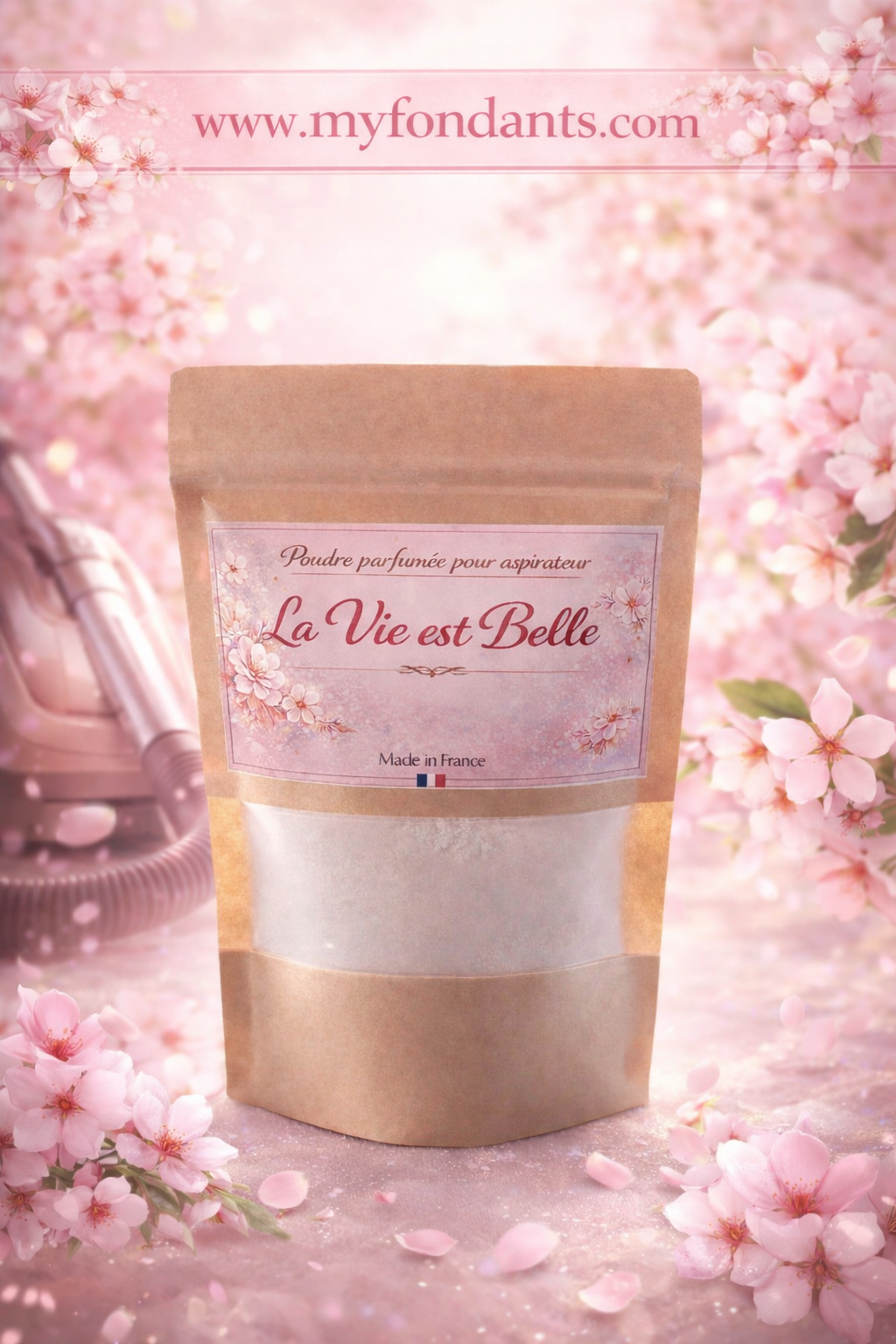 Poudre parfumée pour aspirateur : La Vie est Belle