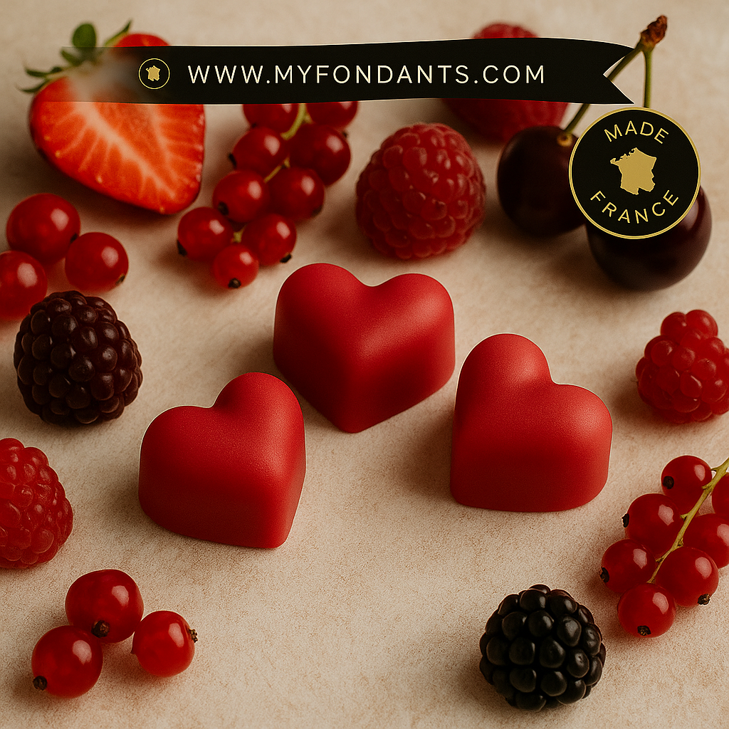 Sachet De 3 Fondants fruits rouges