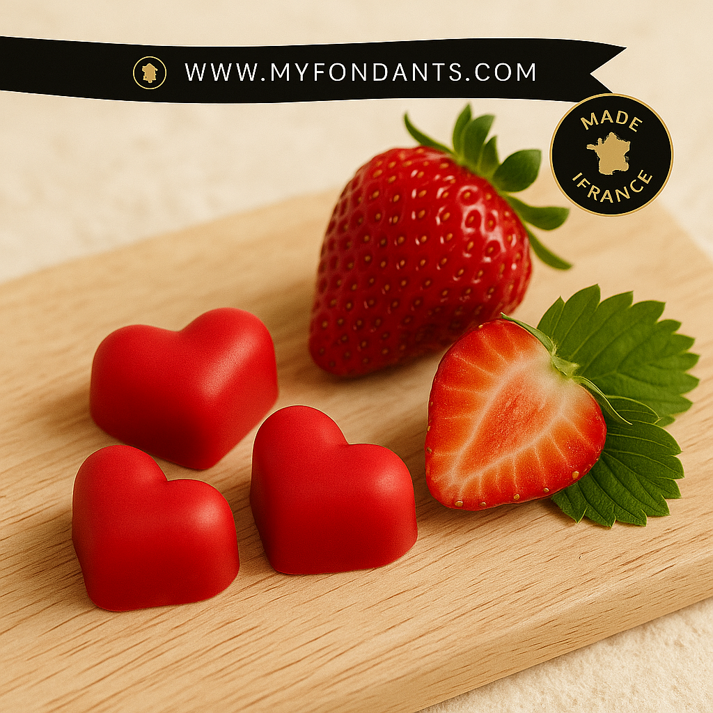 Lots de 3 Fondants Fraise