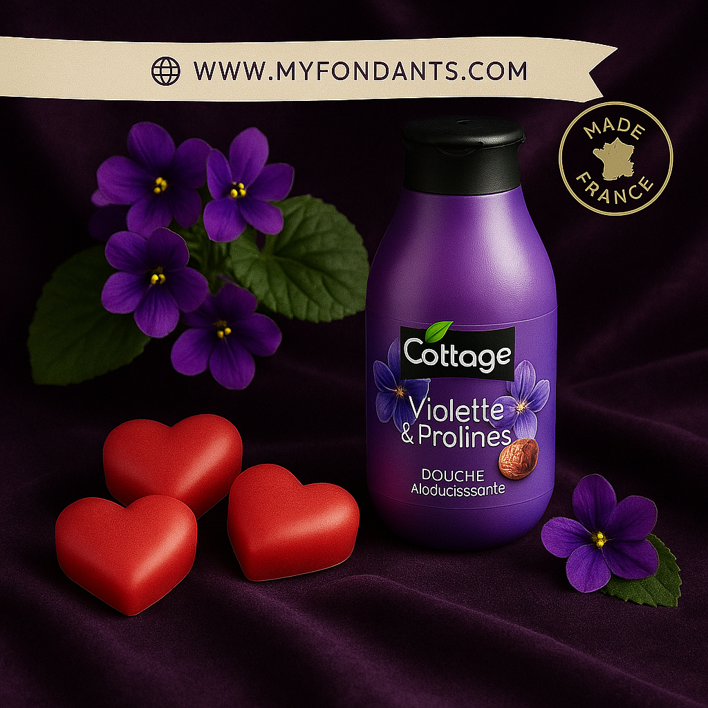 Lots de 3 Fondants Cottage violette