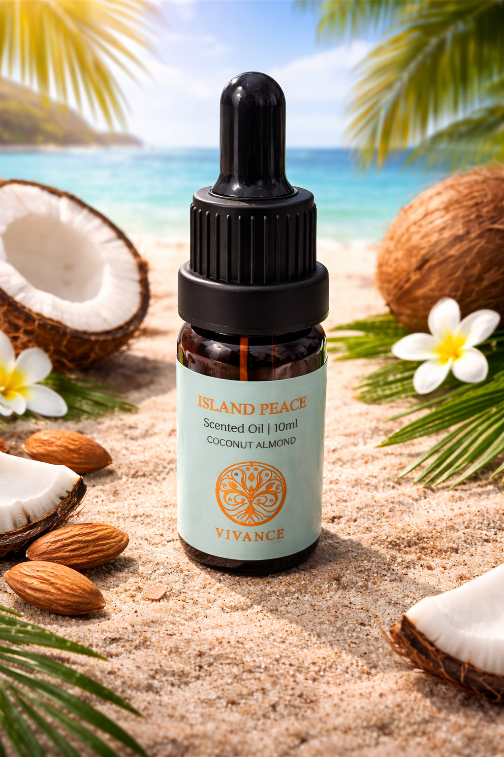 Huile parfumée 10ml – Noix de Coco & Amande