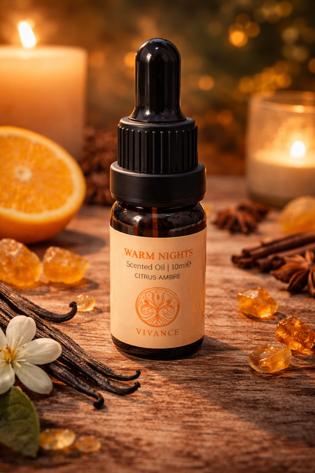 Huile parfumée 10ml – Agrumes & Ambre