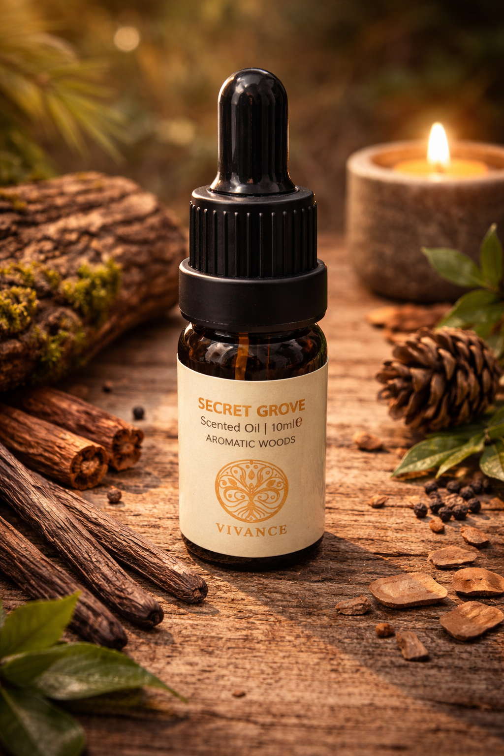 Huile parfumée 10ml – Bois Aromatiques