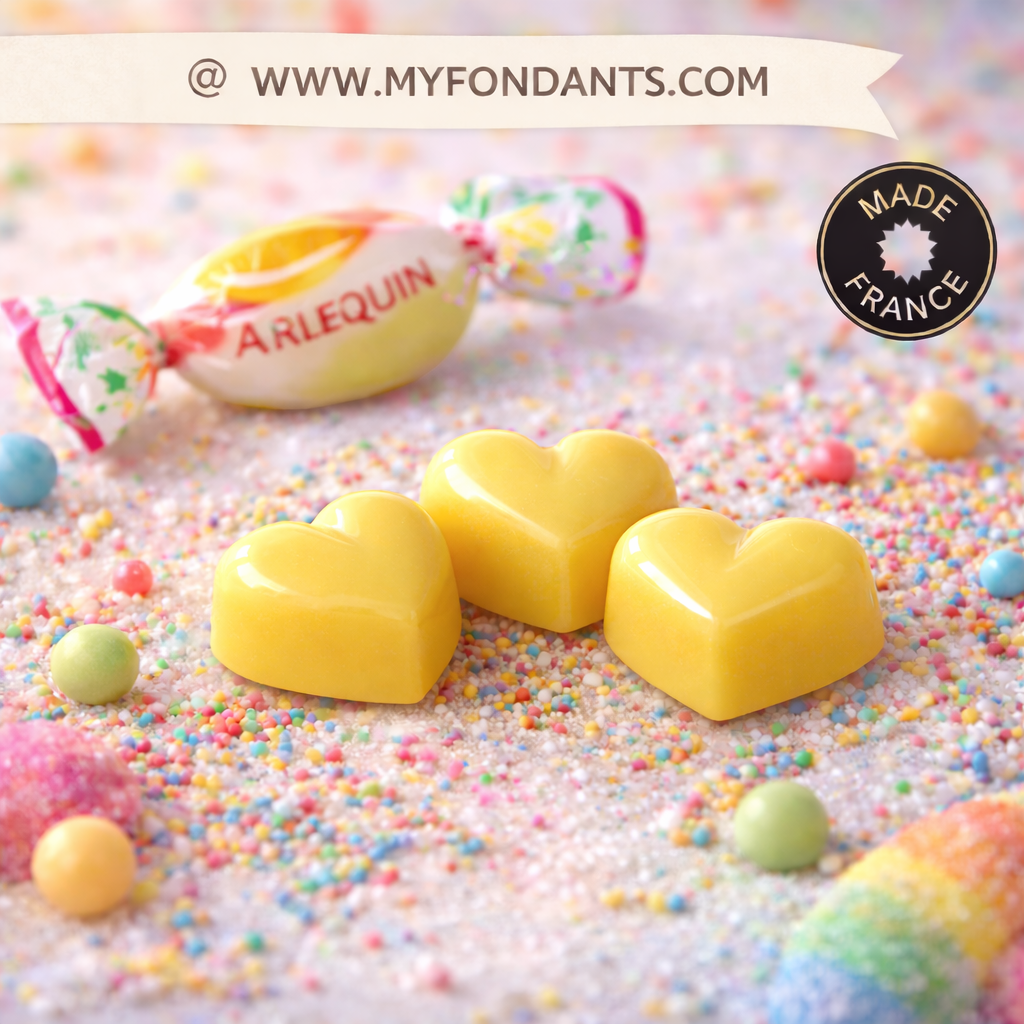 Lot de 3 Fondants Parfumés Bonbon Arlequin