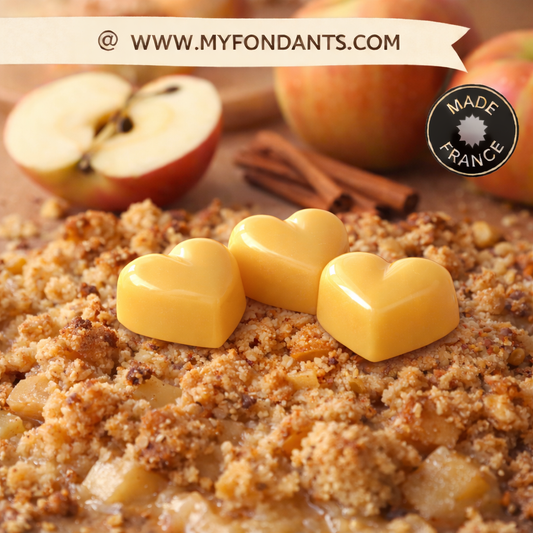 Lot de 3 Fondants Parfumés Crumble aux Pommes