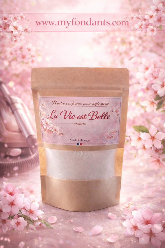 Poudre parfumée pour aspirateur : La Vie est Belle