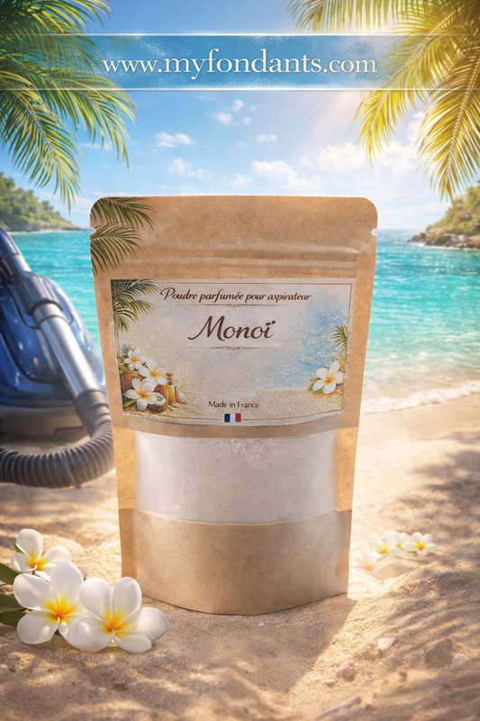Poudre parfumée pour aspirateur : Monoi