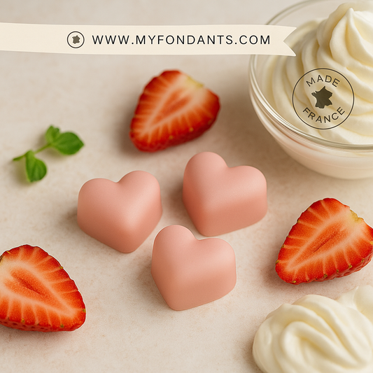 Lots de 3 Fondants Fraise chantilly