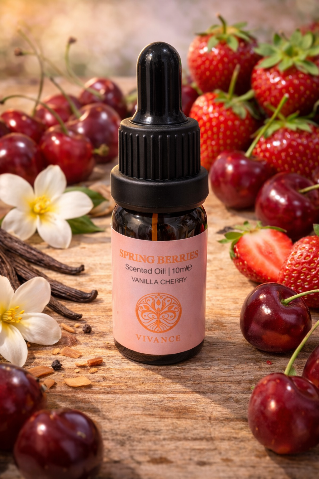 Huile parfumée 10ml – Vanille & Cerise