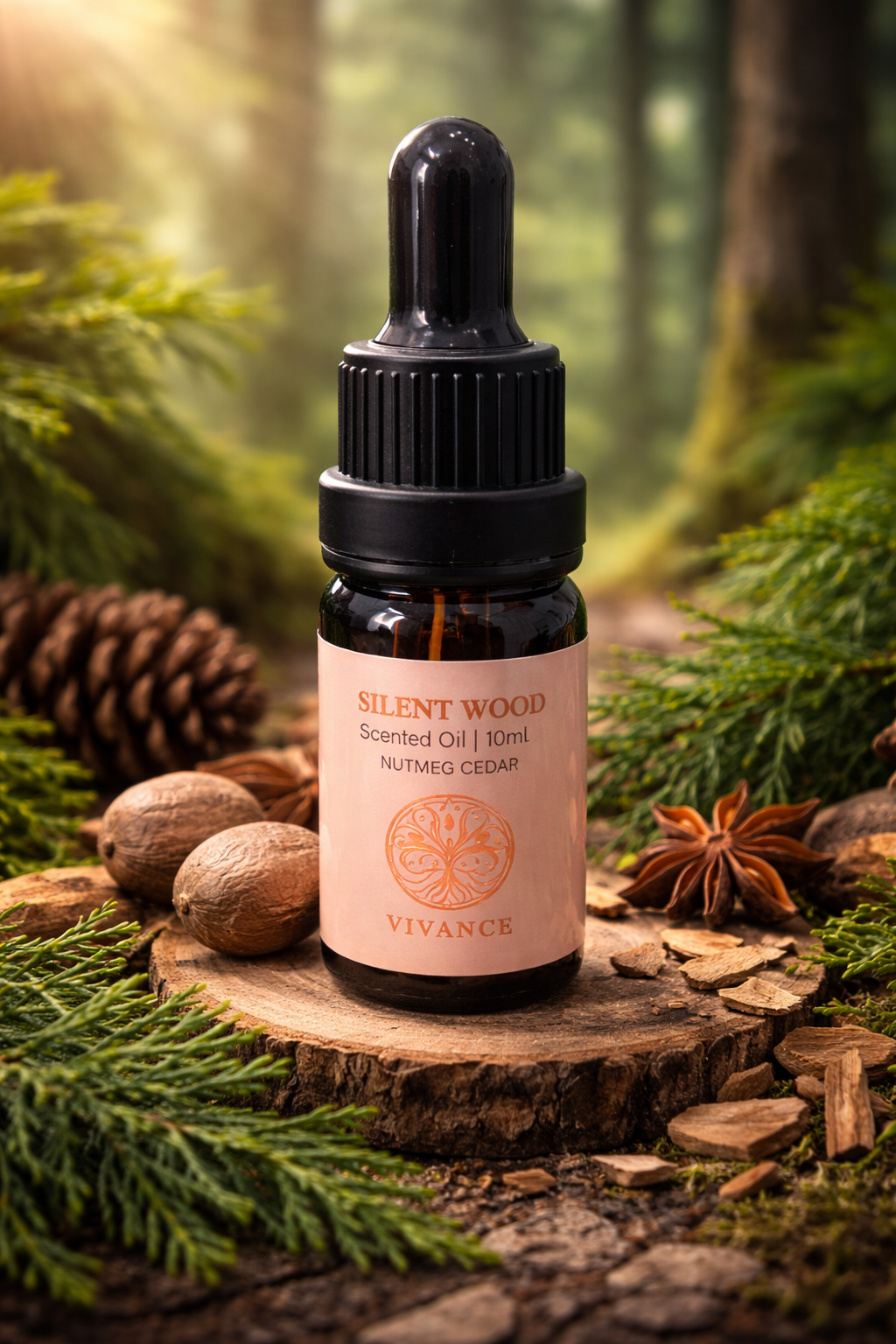 Huile parfumée 10ml – Muscade & Cèdre