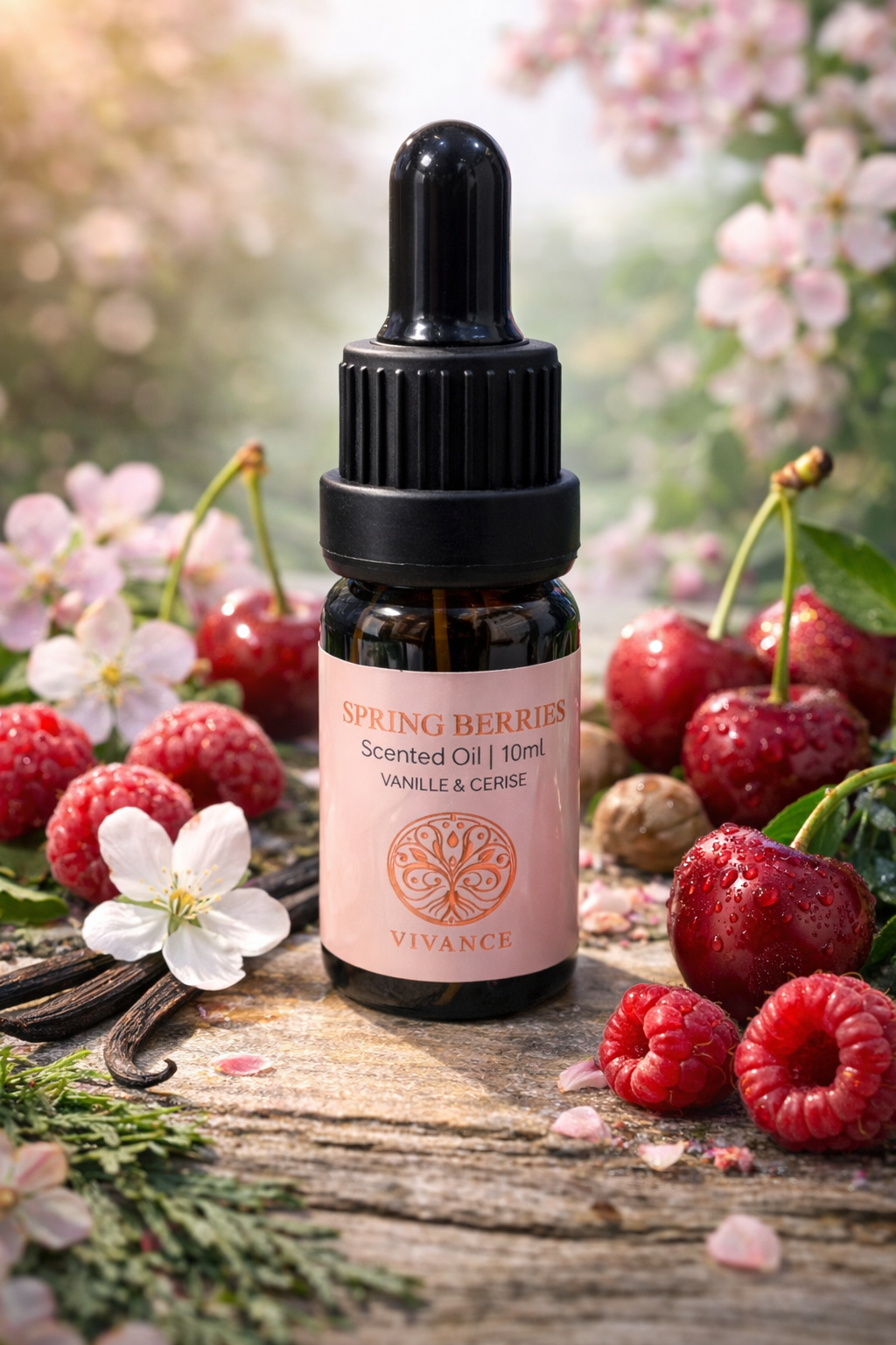 Huile parfumée 10ml – Vanille & Cerise