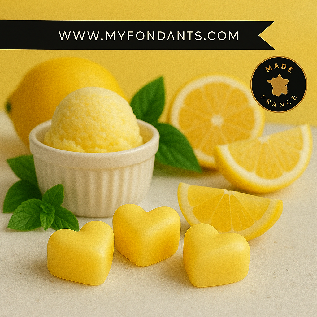 Lots de 3 Fondants Sorbet au citron
