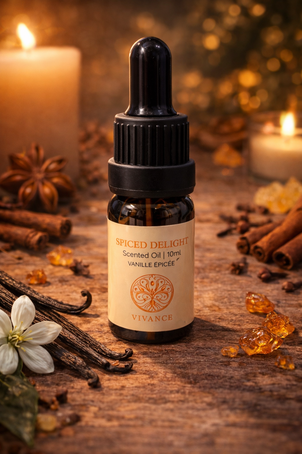 Huile parfumée 10ml – Vanille Épicée